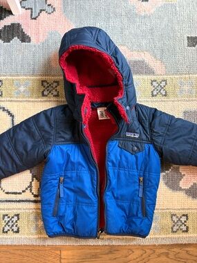 Patagonia Reversible Hooded Toddler Puffer Jacket